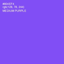 #804EF4 - Medium Purple Color Image