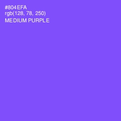 #804EFA - Medium Purple Color Image