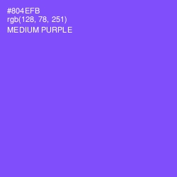 #804EFB - Medium Purple Color Image