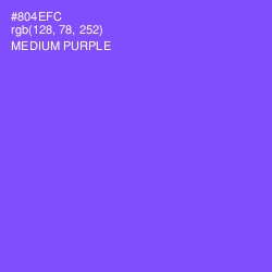 #804EFC - Medium Purple Color Image