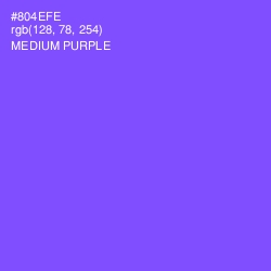 #804EFE - Medium Purple Color Image
