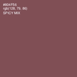 #804F56 - Spicy Mix Color Image