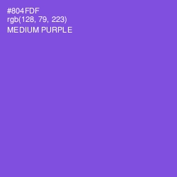 #804FDF - Medium Purple Color Image
