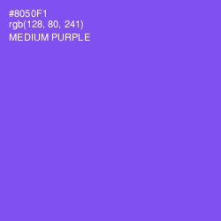 #8050F1 - Medium Purple Color Image