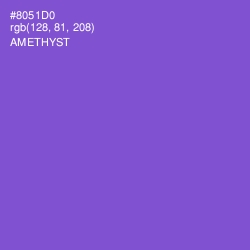 #8051D0 - Amethyst Color Image