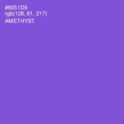 #8051D9 - Amethyst Color Image