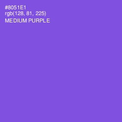 #8051E1 - Medium Purple Color Image