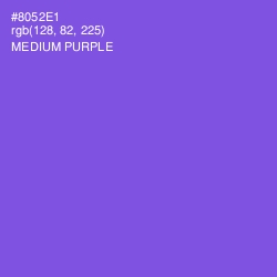 #8052E1 - Medium Purple Color Image