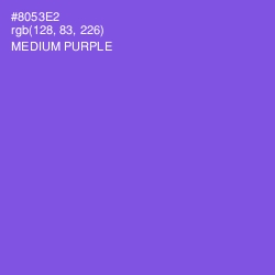 #8053E2 - Medium Purple Color Image