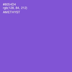#8054D4 - Amethyst Color Image