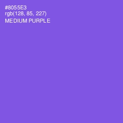 #8055E3 - Medium Purple Color Image