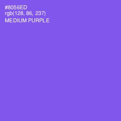 #8056ED - Medium Purple Color Image