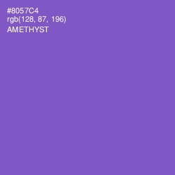 #8057C4 - Amethyst Color Image