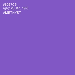 #8057C5 - Amethyst Color Image