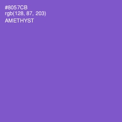 #8057CB - Amethyst Color Image