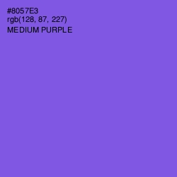 #8057E3 - Medium Purple Color Image