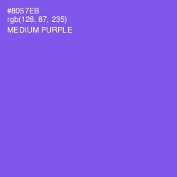#8057EB - Medium Purple Color Image