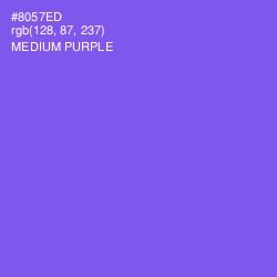 #8057ED - Medium Purple Color Image