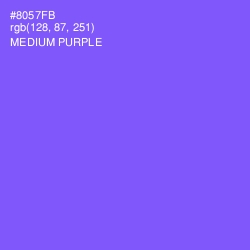 #8057FB - Medium Purple Color Image