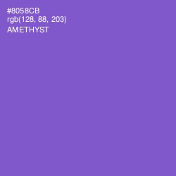 #8058CB - Amethyst Color Image