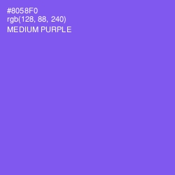 #8058F0 - Medium Purple Color Image