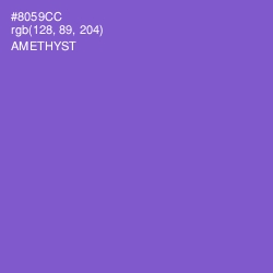 #8059CC - Amethyst Color Image