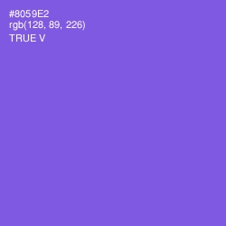 #8059E2 - True V Color Image