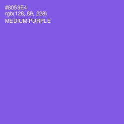 #8059E4 - Medium Purple Color Image