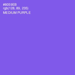 #8059EB - Medium Purple Color Image