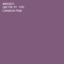 #805B7C - Cannon Pink Color Image