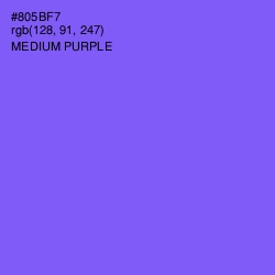 #805BF7 - Medium Purple Color Image