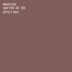 #805C5A - Spicy Mix Color Image
