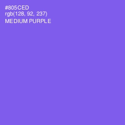 #805CED - Medium Purple Color Image