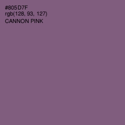 #805D7F - Cannon Pink Color Image