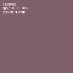#805F6C - Cannon Pink Color Image