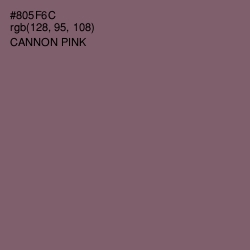 #805F6C - Cannon Pink Color Image