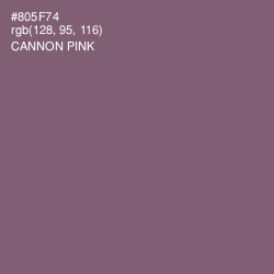 #805F74 - Cannon Pink Color Image