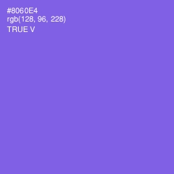 #8060E4 - True V Color Image
