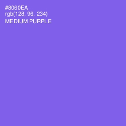 #8060EA - Medium Purple Color Image