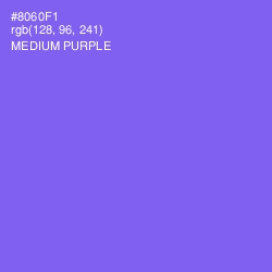 #8060F1 - Medium Purple Color Image