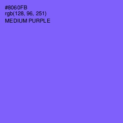 #8060FB - Medium Purple Color Image