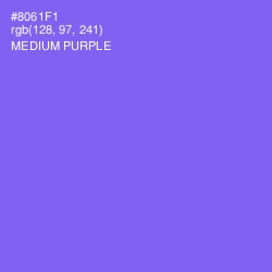 #8061F1 - Medium Purple Color Image