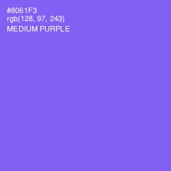 #8061F3 - Medium Purple Color Image