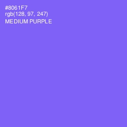 #8061F7 - Medium Purple Color Image