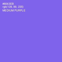 #8063EB - Medium Purple Color Image