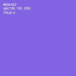 #8064E2 - True V Color Image