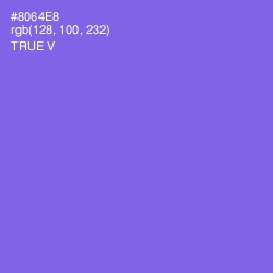 #8064E8 - True V Color Image