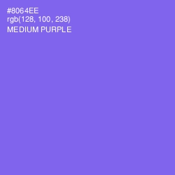 #8064EE - Medium Purple Color Image