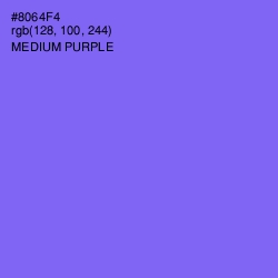 #8064F4 - Medium Purple Color Image