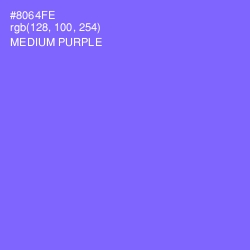 #8064FE - Medium Purple Color Image